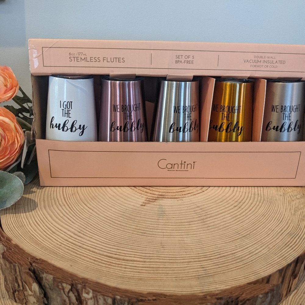 Bridal party champagne flutes